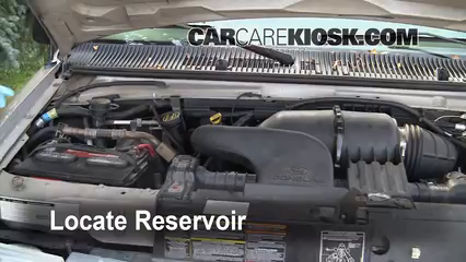 2001 Ford E-150 Econoline Club Wagon XLT 5.4L V8 Líquido limpiaparabrisas Agregar líquido